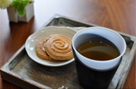 着替え・料金の清算・お茶のサービス